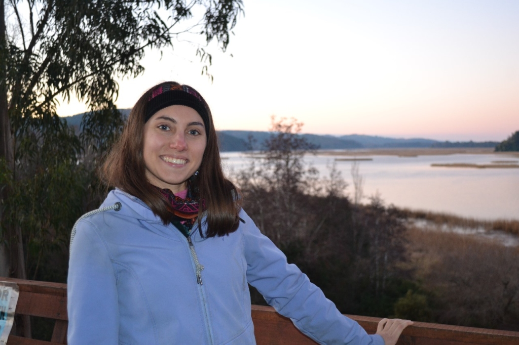 Selfie in front of a river in Valdivia, Chile