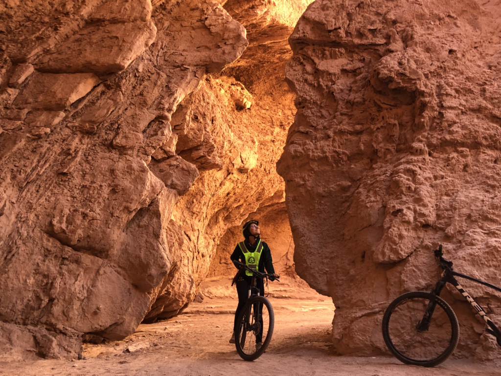 Bike ride in the chilean Atacama desert