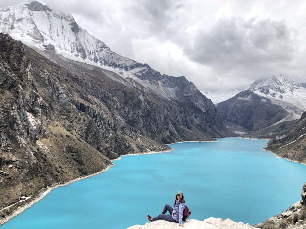 Bright blue lake in Peru