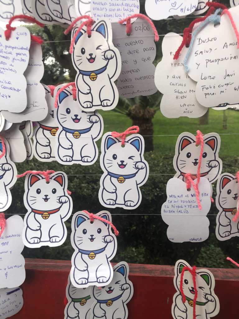 Wish cards in the Japanese Garden, Buenos Aires