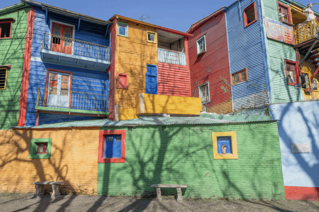 Colorful houses in La Boca, Buenos Aires