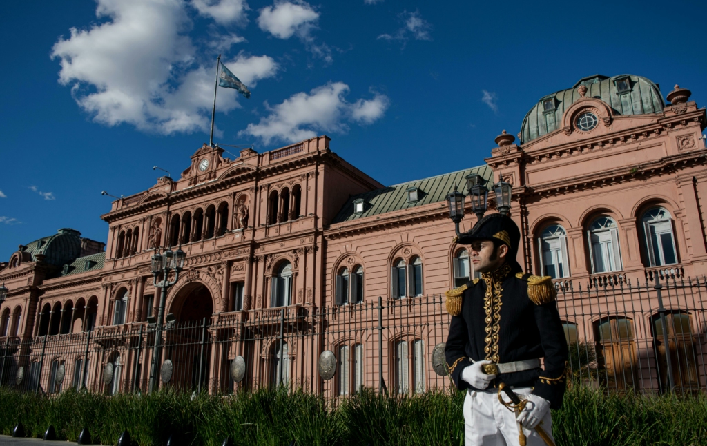Casa Rosada, the pink presidential palace in Buenos Aires