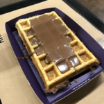 Gluten free waffle with chocolate in Bariloche, Argentina