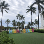 Miami Beach sign in USA