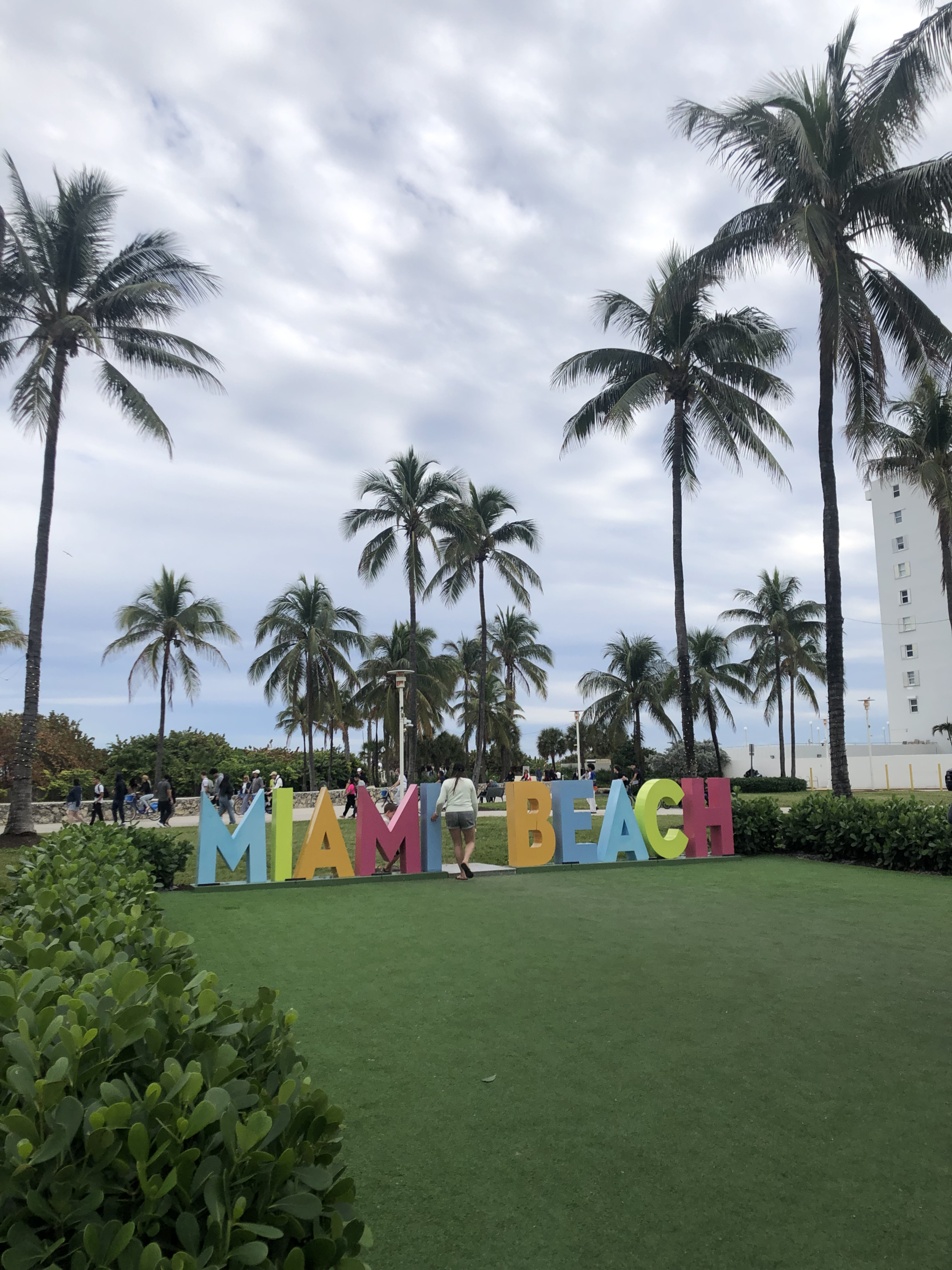 Miami Beach sign in USA