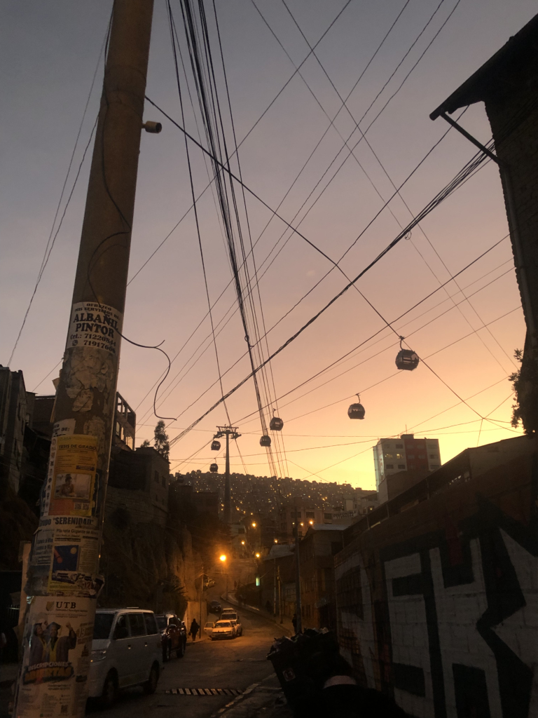 La Paz during sunset