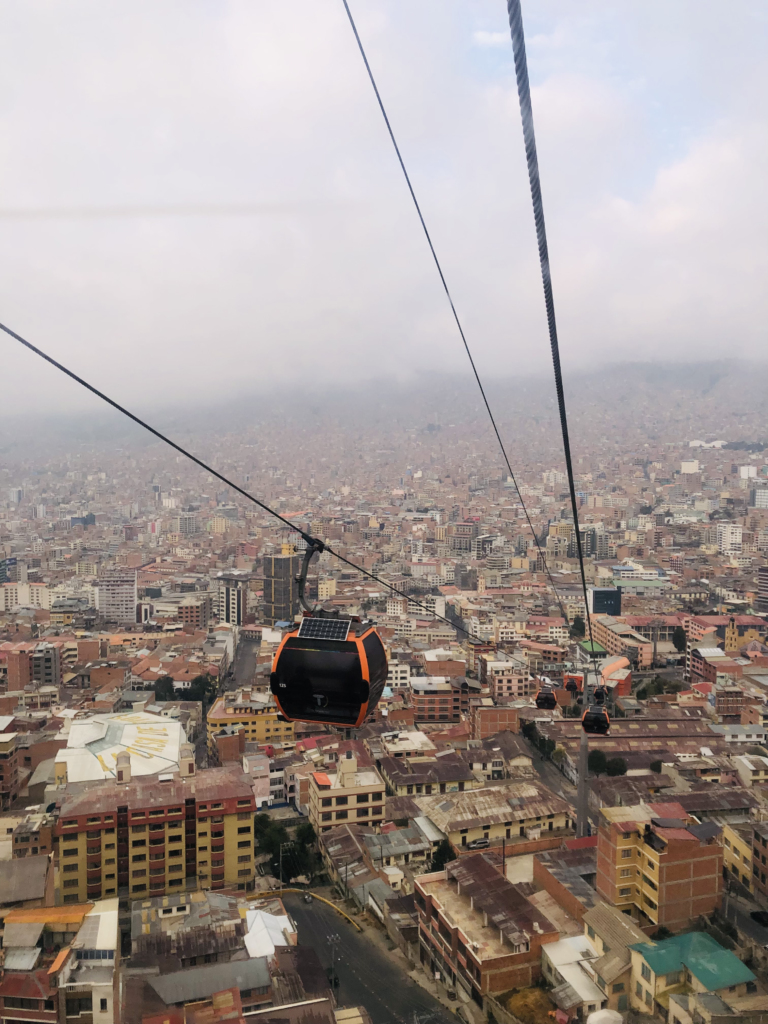 La Paz cable car ride, great experience when traveling to Bolivia
