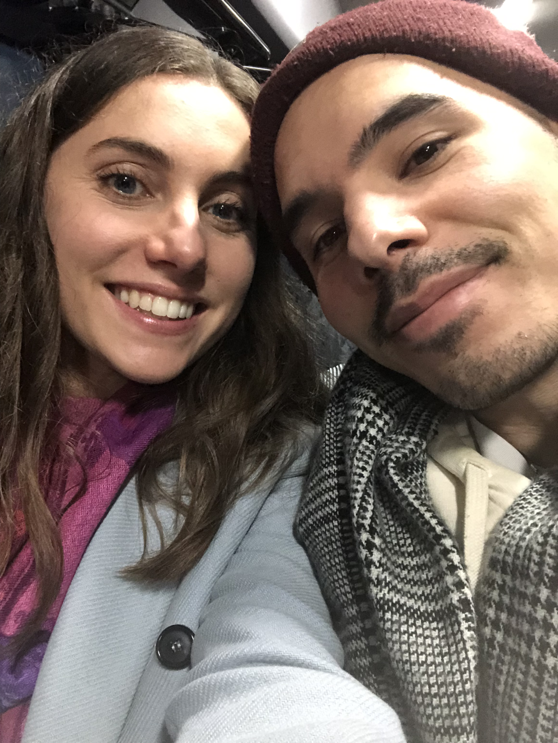 Happy couple selfie, thanks to solo travel building confidence