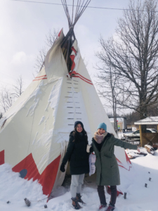 Indigenous tipi in Madahoki, Ottawa