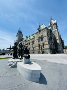 Statue in front of Canada Parliament, Ottawa