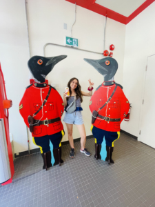 Selfie with Canadian birds